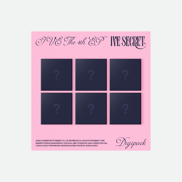 [PRE-ORDER] IVE (아이브) - 4th Mini [IVE SECRET] (Digipack ver.)(한정반)(Random)-thumbnail