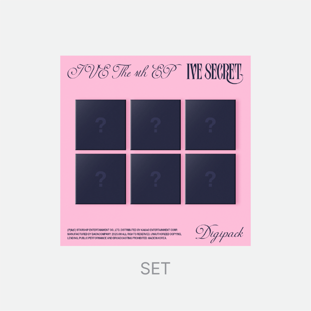 [PRE-ORDER] IVE (아이브) - 4th Mini [IVE SECRET] (Digipack ver.)(한정반)(SET)-thumbnail