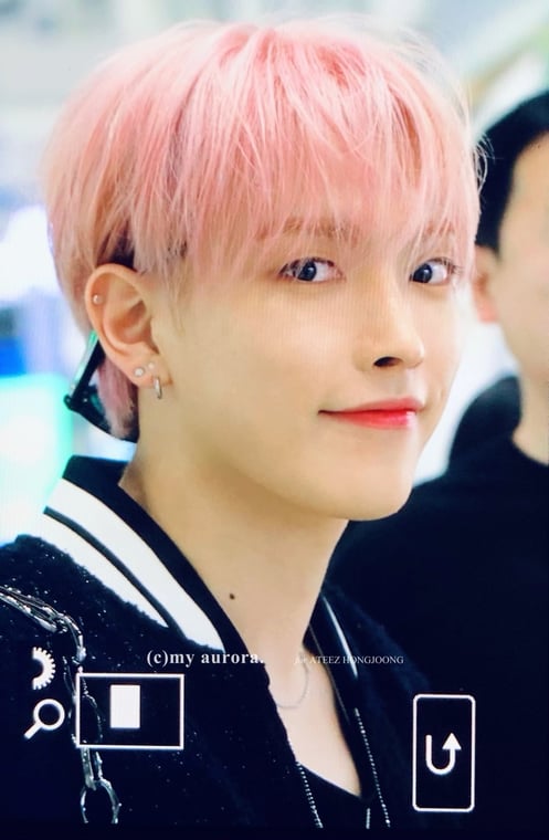 hongjoong pink hair omgdfyuvcysrzgcgccg