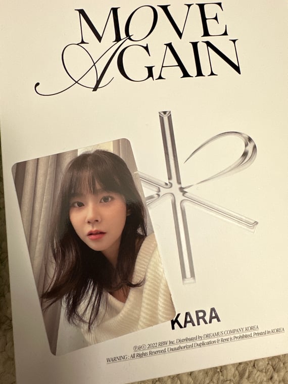 ◆#KARA “5人直筆サイン入り『Move again』 画像4A写真ポスター 15th Anniversary EVENT🥰