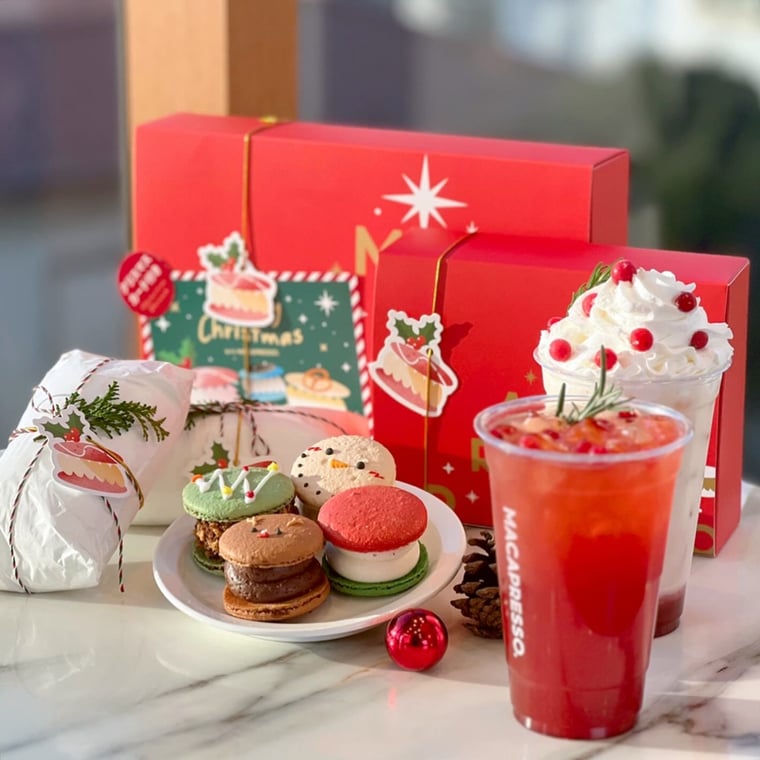 MACAPRESSO】🎅🔔 ＼クリスマス限定マカロン登場／ ❄期間限定販売