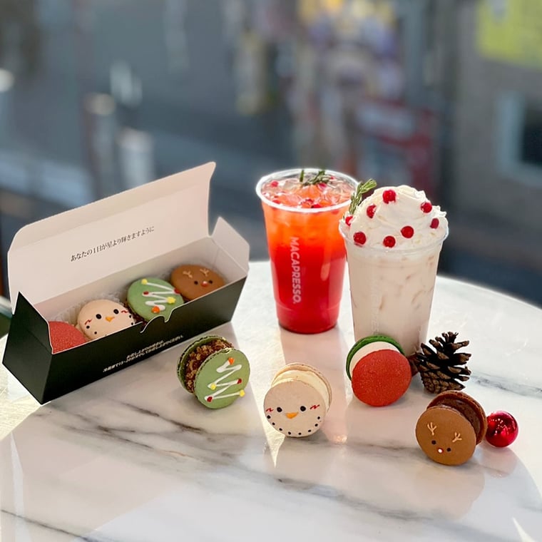 MACAPRESSO】🎅🔔 ＼クリスマス限定マカロン登場／ ❄期間限定販売