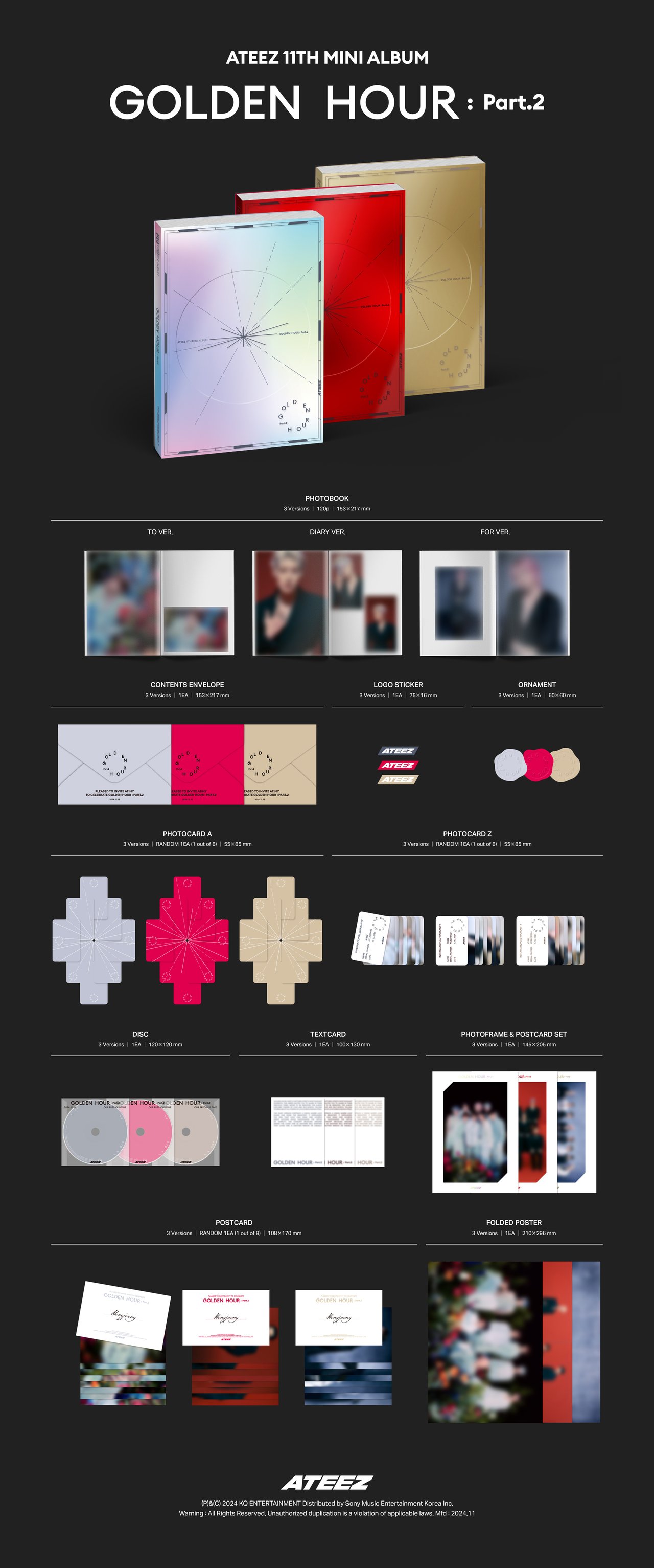 ATEEZ(에이티즈) GOLDEN HOUR : Part.2 ALBUM PREVIEW (PHOTOBOOK
