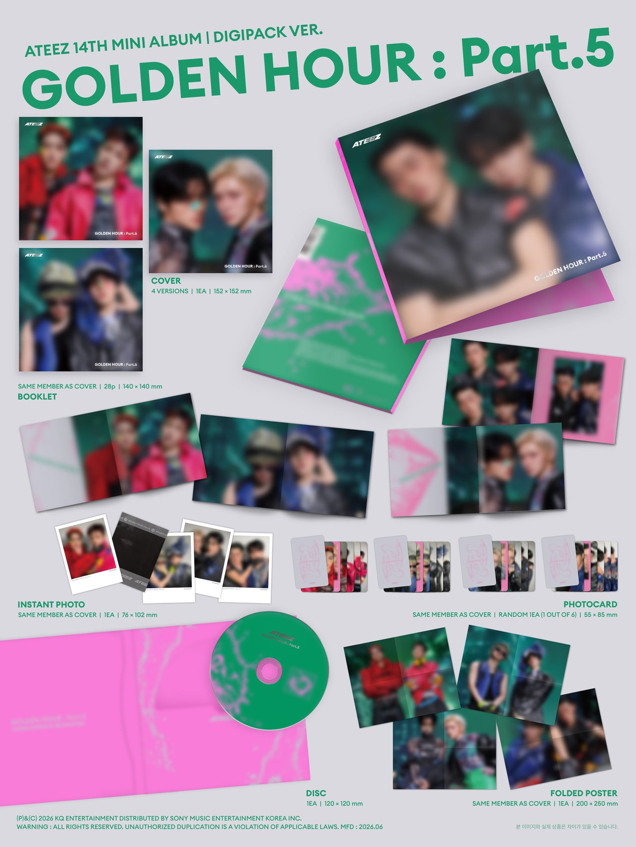 GOLDEN HOUR : Part.5] DIGIPACK UNIT SET