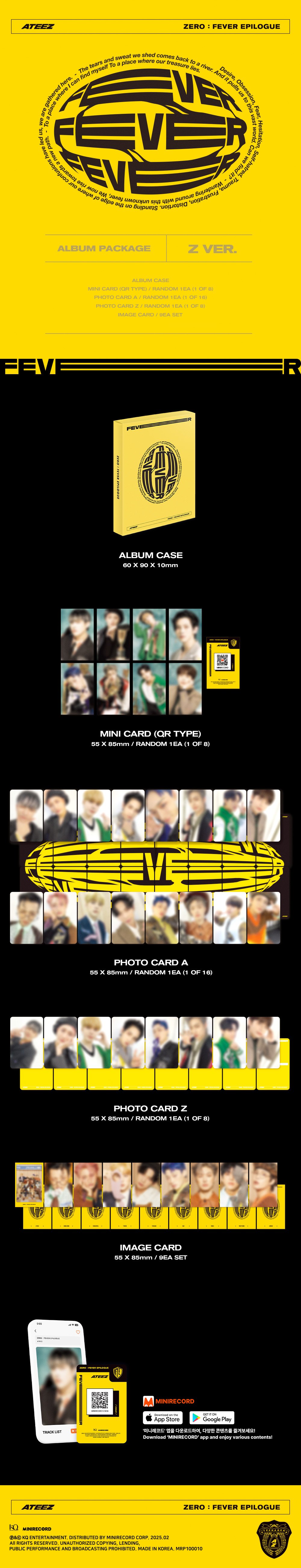 ATEEZ(에이티즈) ZERO : FEVER PLATFORM VER. / FIGURE VER. 재발매 안내