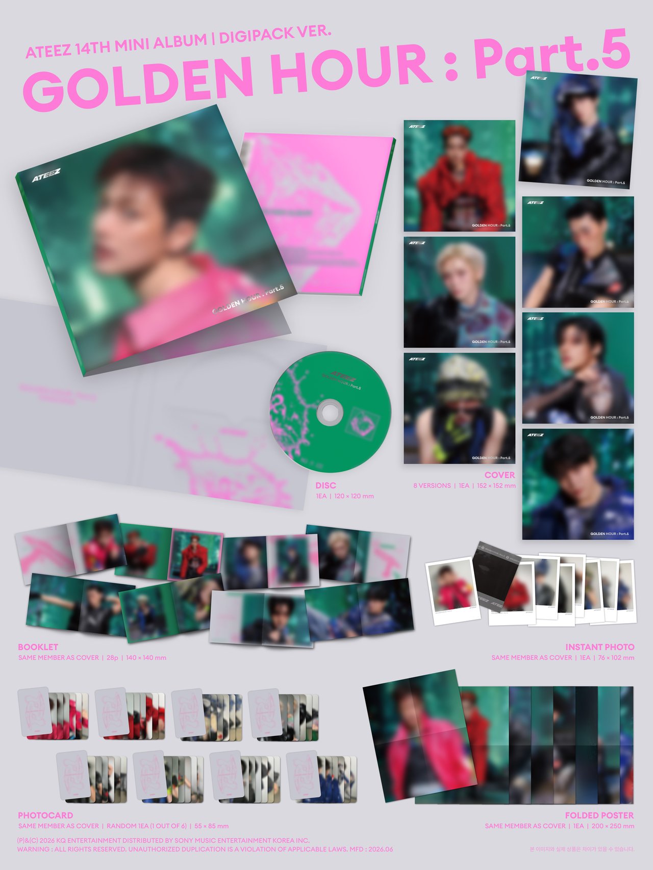 GOLDEN HOUR : Part.5] DIGIPACK SET