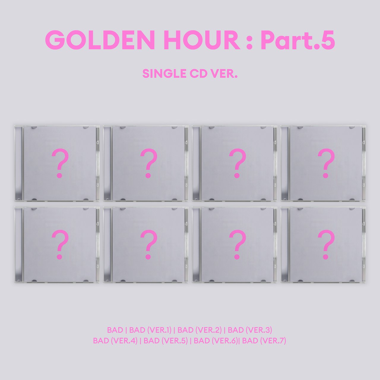 ATEEZ GOLDEN HOUR : Part.5 'BAD Single CD' (US ONLY) Pre-order