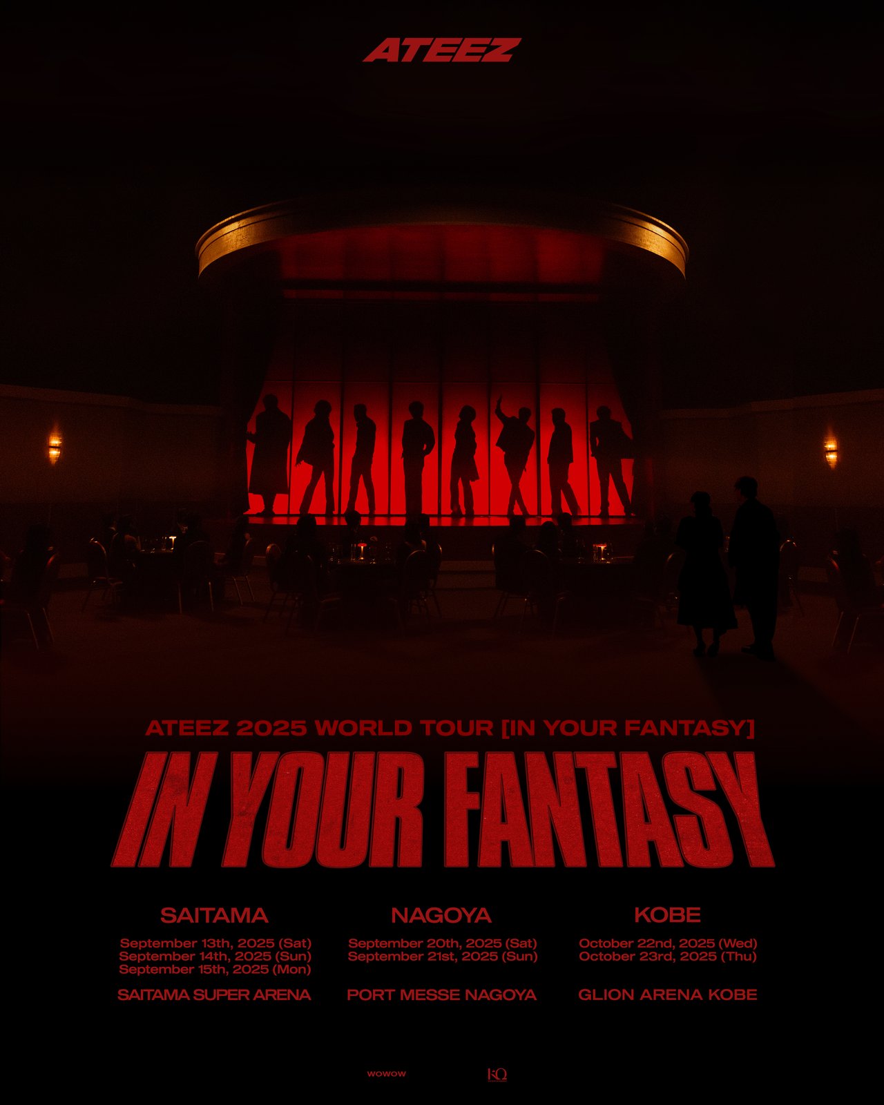 ATEEZ IN YOUR FANTASY ツアーポスター ATEEZ 2025 WORLD TOUR [IN YOUR FANTASY] Tour Announcement and