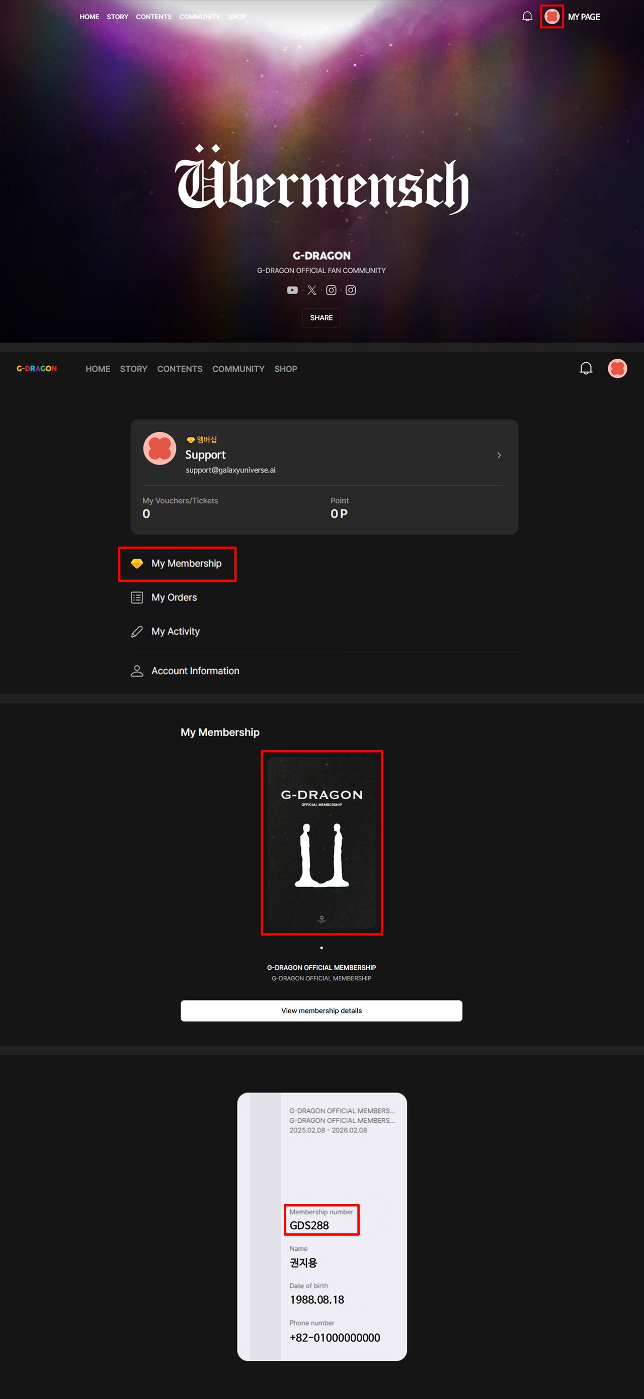 G-DRAGON OFFICIAL MEMBERSHIP PRESALE SURVEY FOR “G-DRAGON 2025