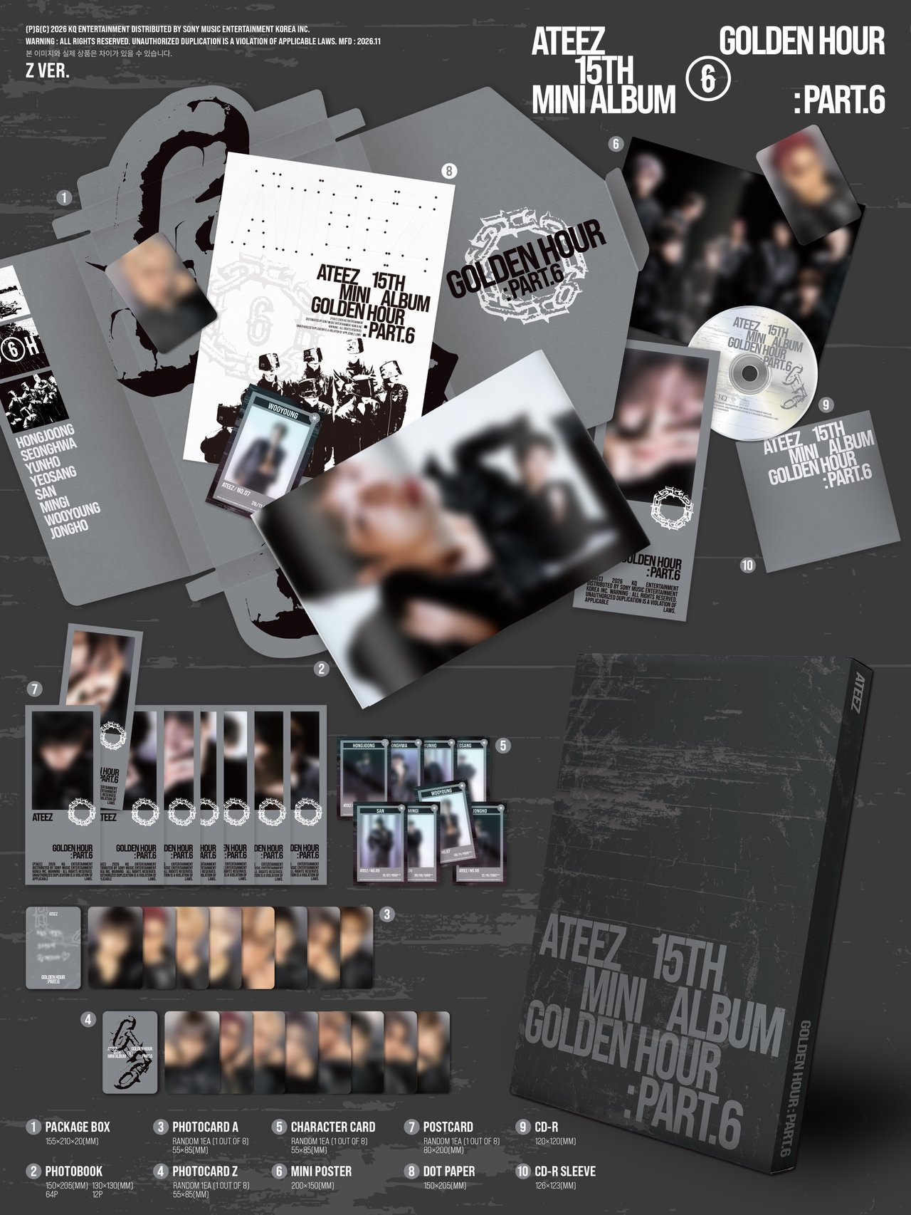 ATEEZ GOLDEN HOUR : Part.6 Pre-order Information