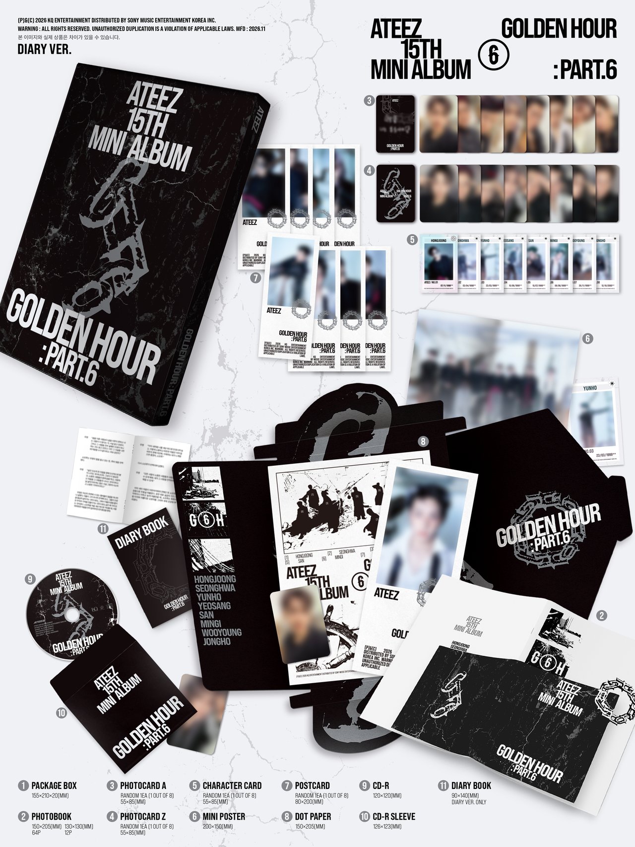 ATEEZ GOLDEN HOUR : Part.6 Pre-order Information