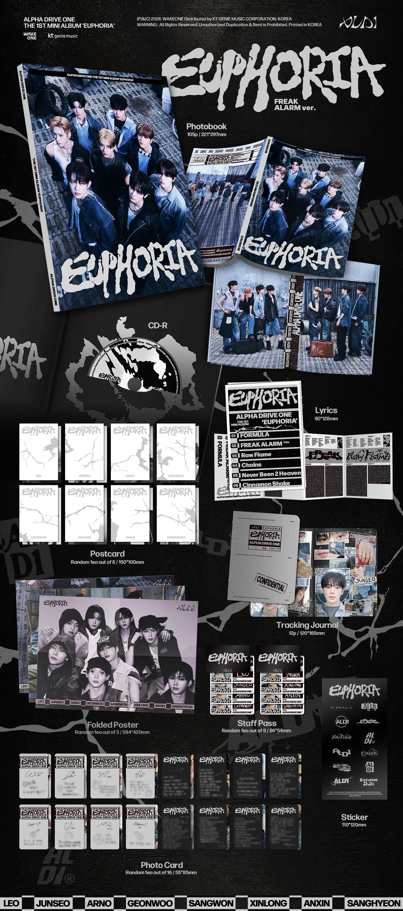 ALPHA DRIVE ONE THE 1ST MINI ALBUM [EUPHORIA] 예약 판매 안내