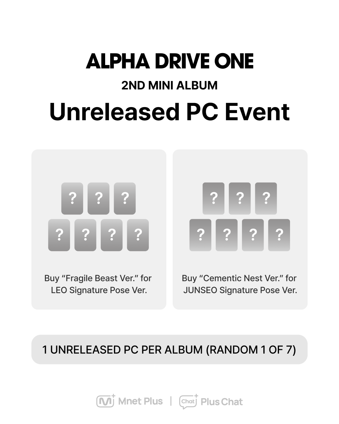PRE-ORDER EVENT] ALPHA DRIVE ONE 2ND MINI ALBUM 'UNBREAKABLE