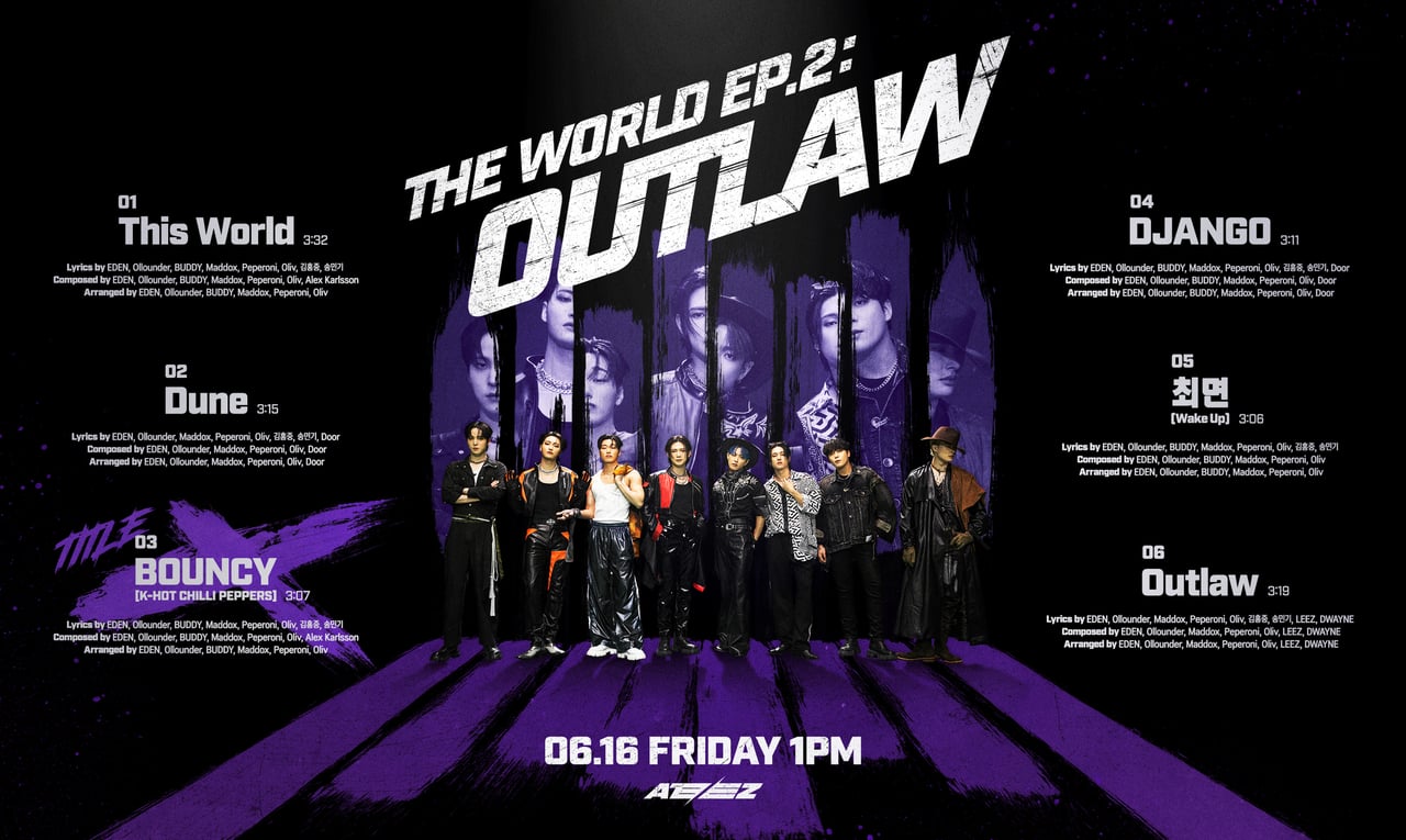 ATEEZ THE WORLD EP.2 : OUTLAW Tracklist