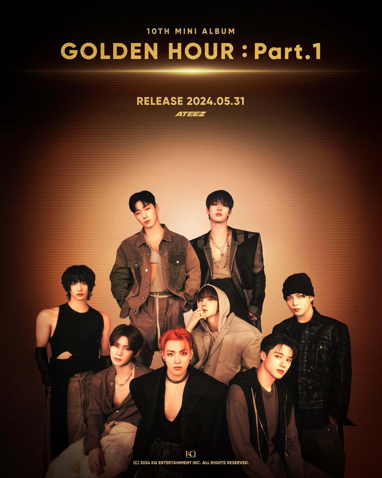 ATEEZ GOLDEN HOUR Part.1 concept photo, Kpop Album ATEEZ SOOJIB for SOOJIB-Ga kpop Collector
