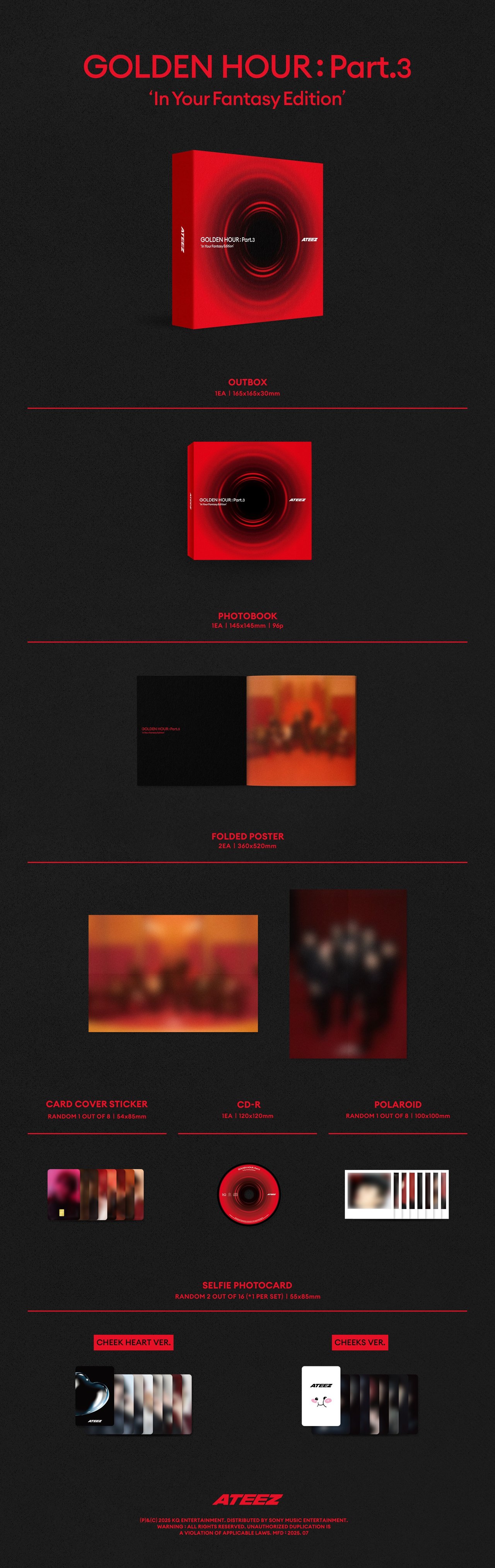 ATEEZ ホンジュン GH3 lN YOUR FANTASY edition GOLDEN HOUR : Part.3 'In Your Fantasy Edition' - Album by