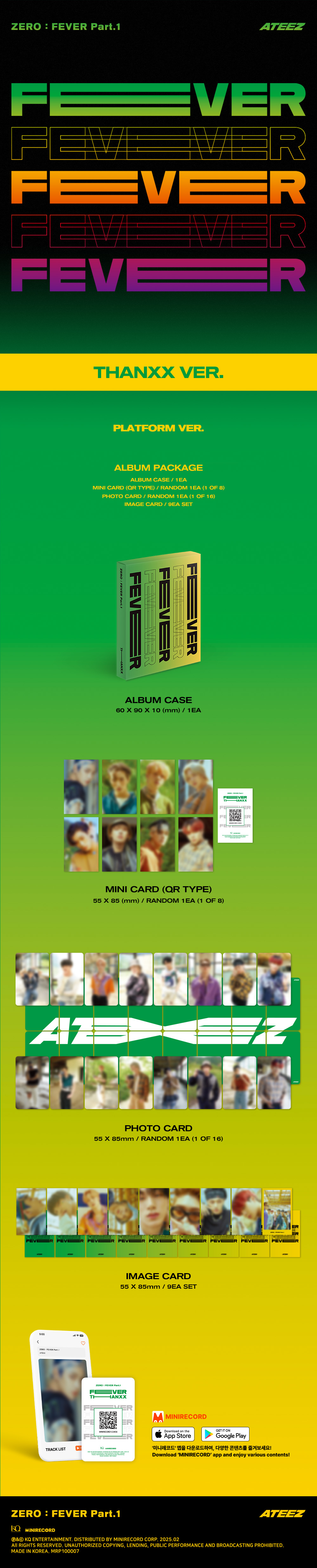 ATEEZ(에이티즈) ZERO : FEVER PLATFORM VER. / FIGURE VER. 재발매 안내