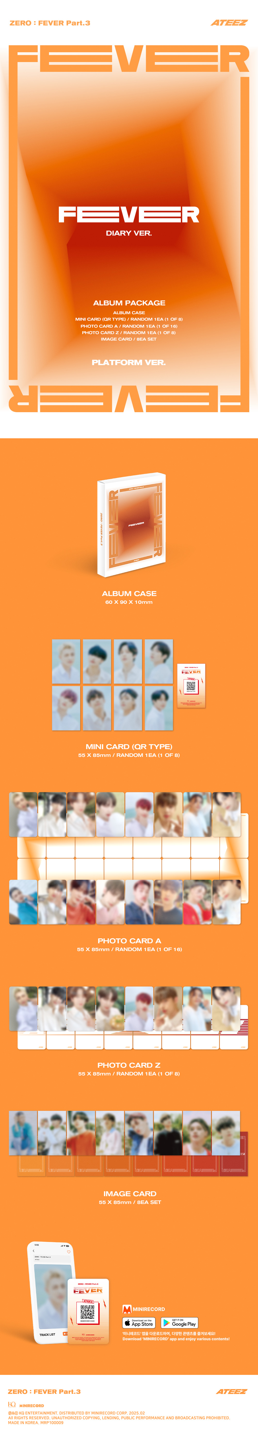 ATEEZ(에이티즈) ZERO : FEVER PLATFORM VER. / FIGURE VER. 재발매 안내