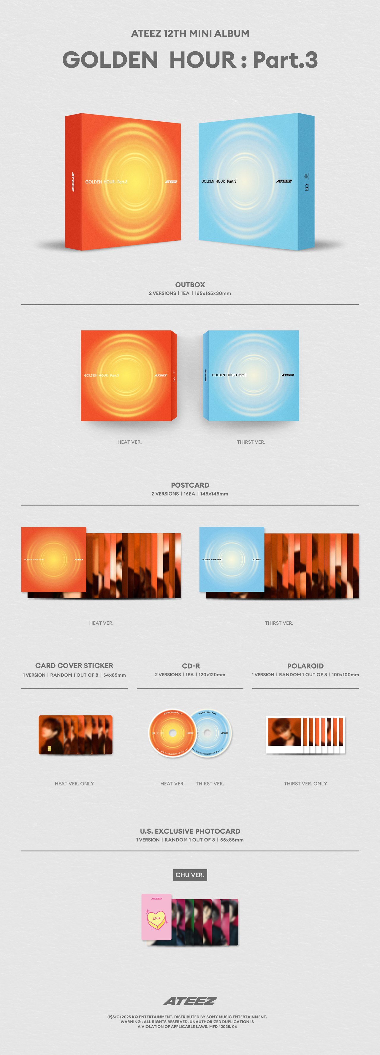 ATEEZ(에이티즈) GOLDEN HOUR : Part.3 ALBUM PREVIEW (HEAT
