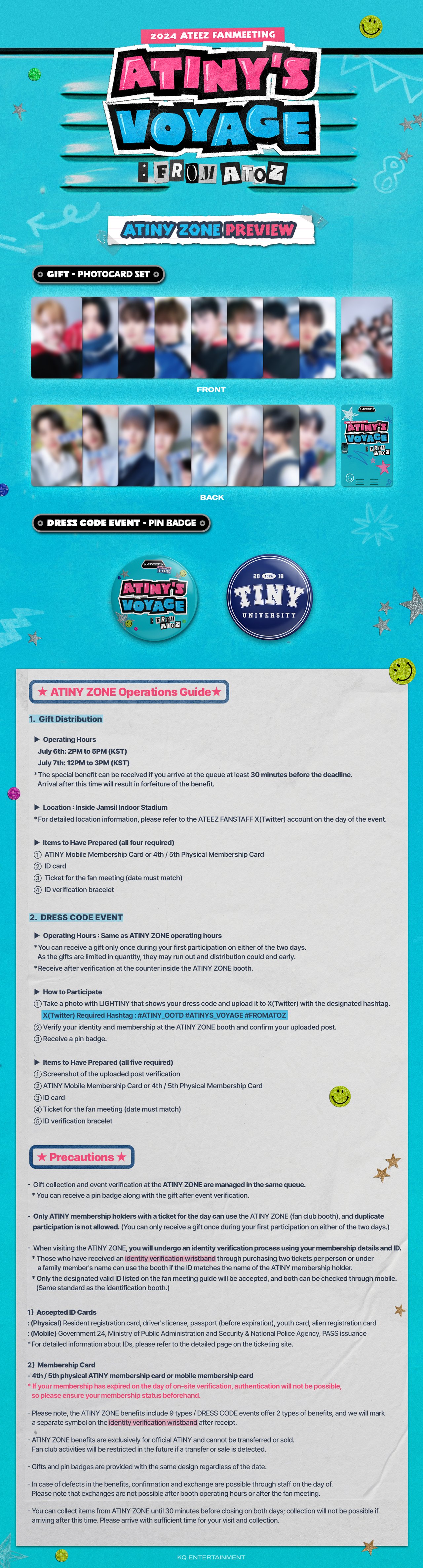 ATEEZ 2024 FANMEETING <ATINY'S VOYAGE : FROM A TO Z> 'ATINY ZONE