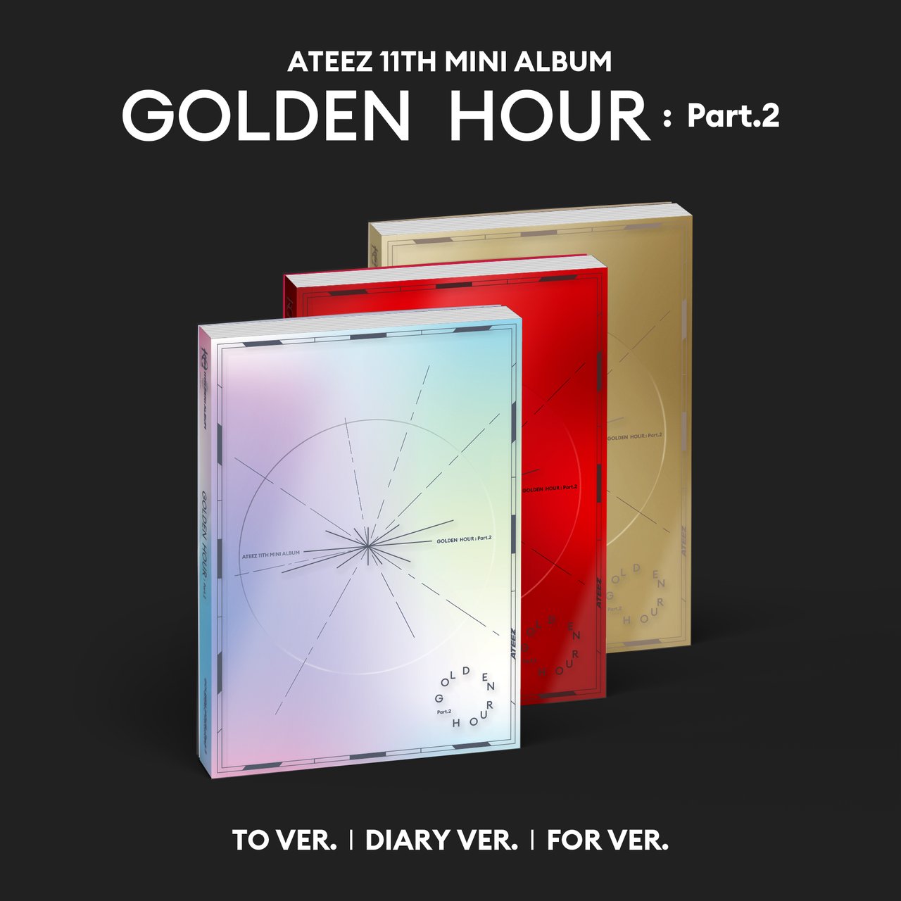 ATEEZ frommstore ８種コンプリート　GOLDEN HOUR ATEEZ(에이티즈) GOLDEN HOUR : Part.2 예약 판매 안내