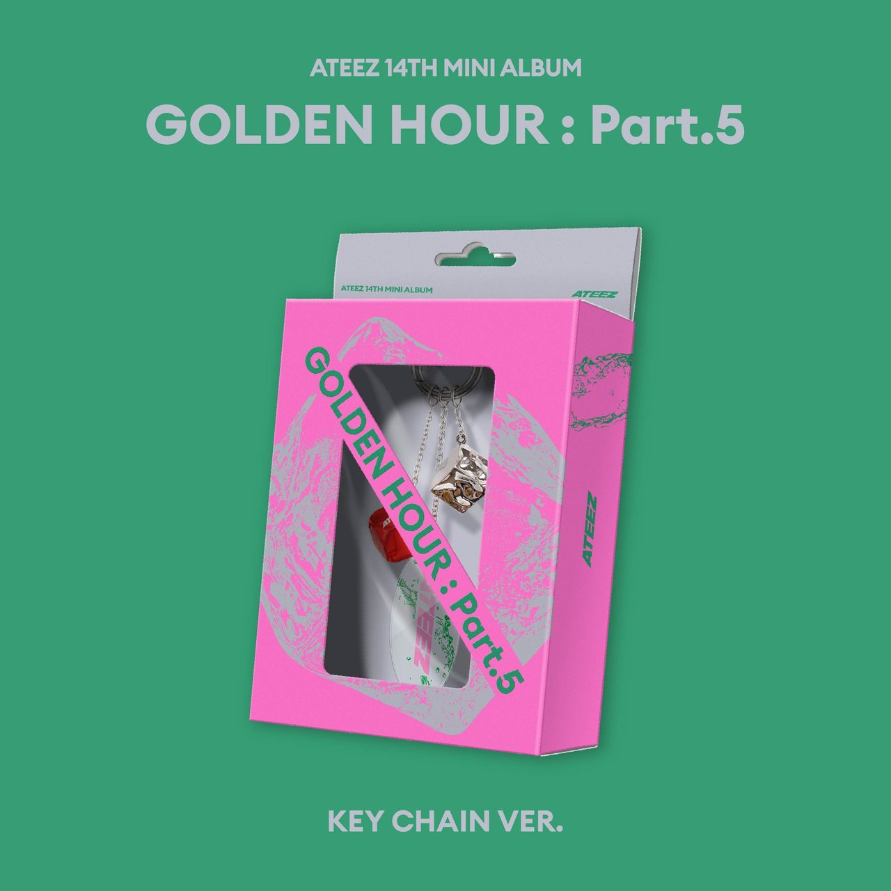 ATEEZ(에이티즈) 14TH MINI ALBUM [GOLDEN HOUR : Part.5] (Pink LP
