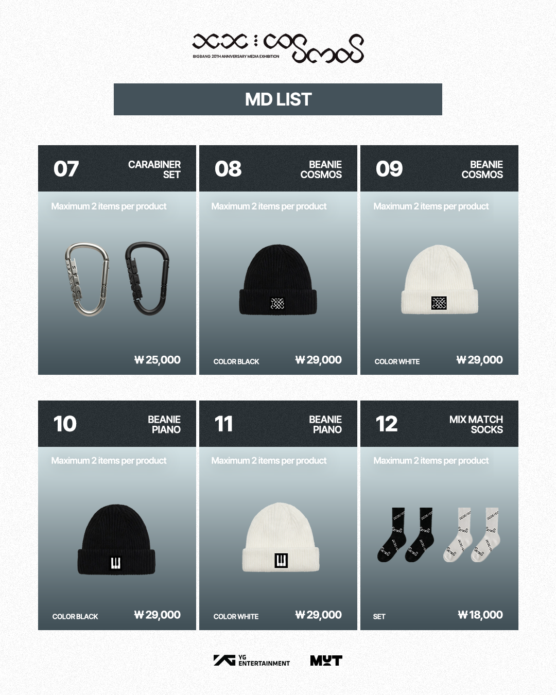 MD LIST] MAIN EXHIBITION | COSMOS BIGBANG 20TH ANNIVERSARY MEDIA