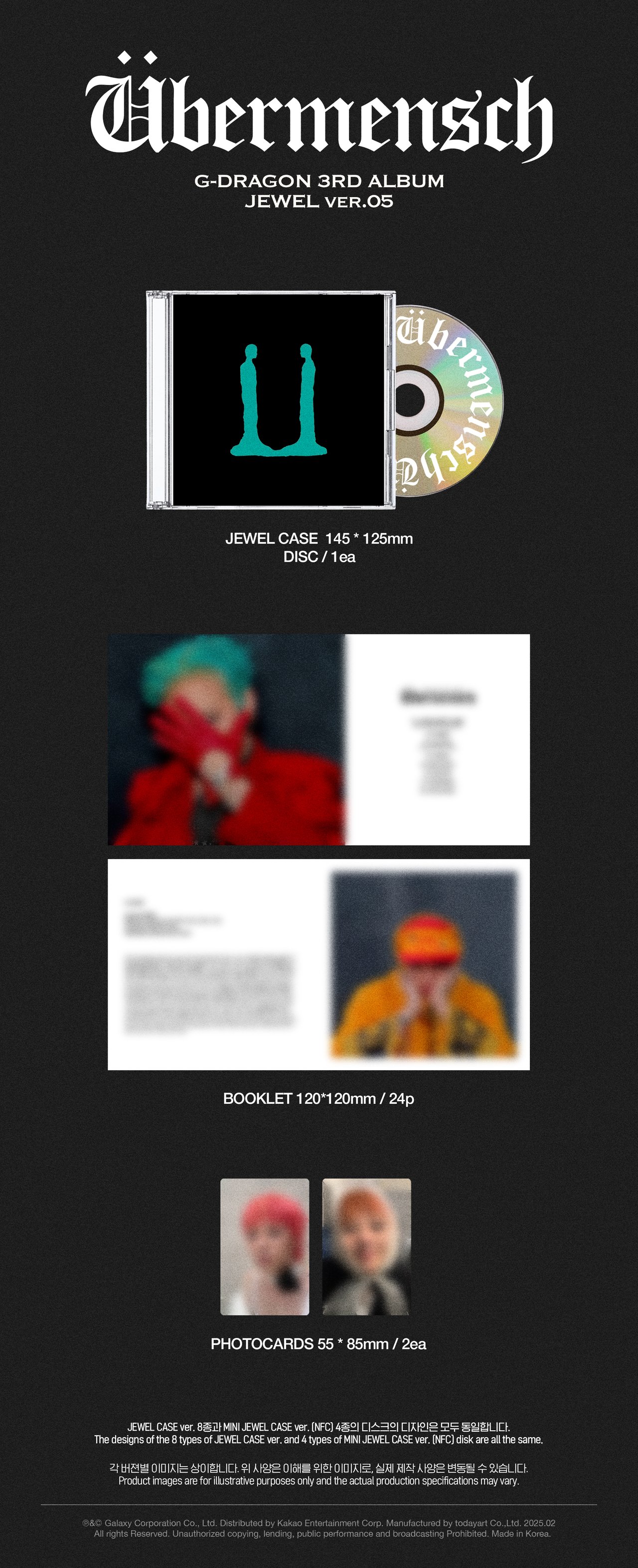 G-DRAGON 3RD ALBUM [Übermensch] PRE-ORDER OPEN NOTICE (+Add