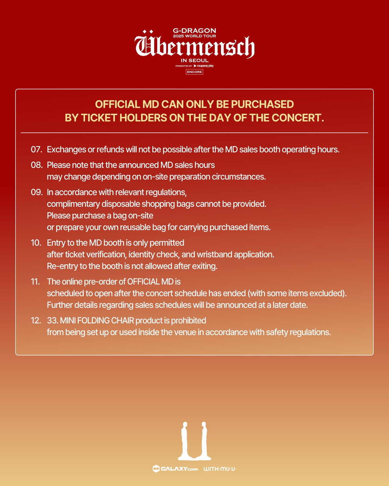 G-DRAGON 2025 WORLD TOUR [Übermensch] IN SEOUL : ENCORE, presented