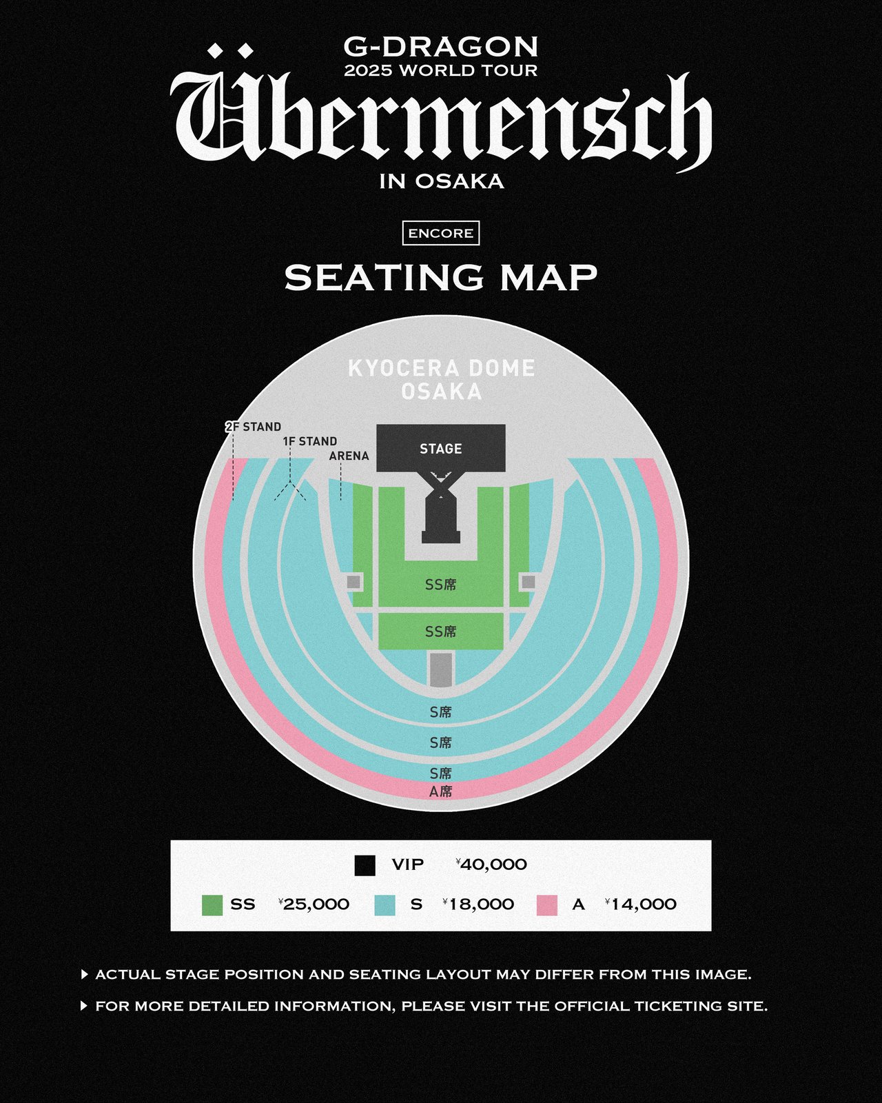 G-DRAGON 2025 WORLD TOUR [Übermensch] IN OSAKA : ENCORE