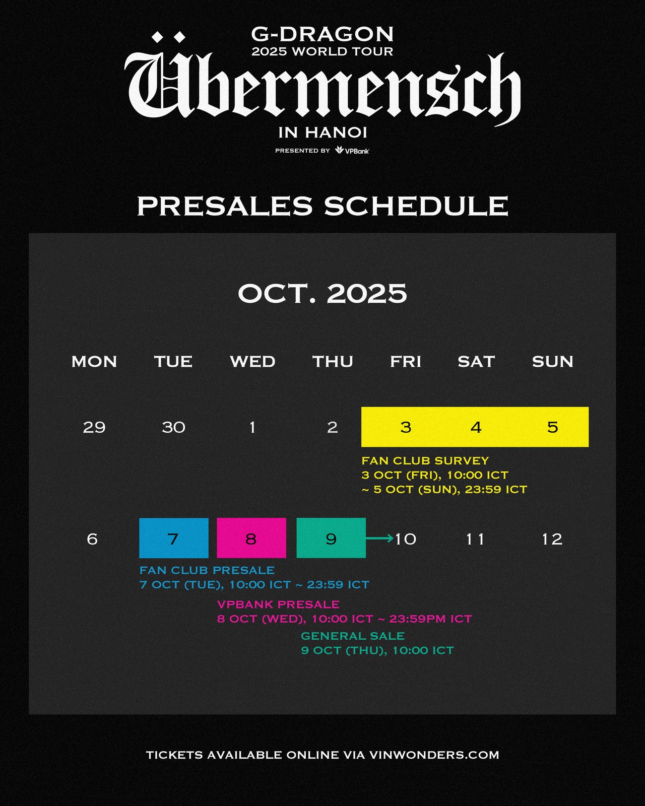 G-DRAGON OFFICIAL MEMBERSHIP PRESALE SURVEY FOR “G-DRAGON 2025