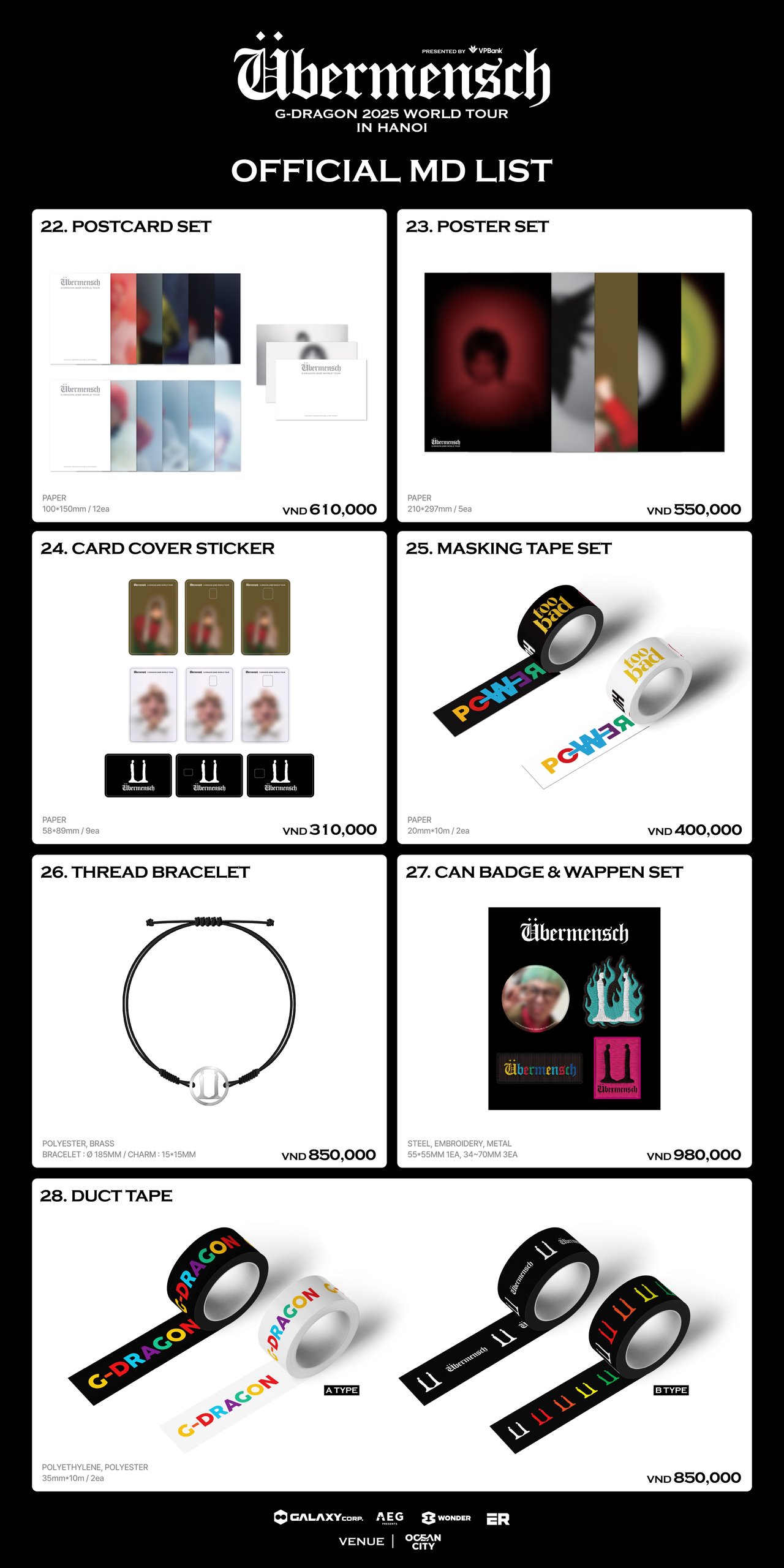G-DRAGON 2025 WORLD TOUR [Übermensch] IN HANOI, presented by