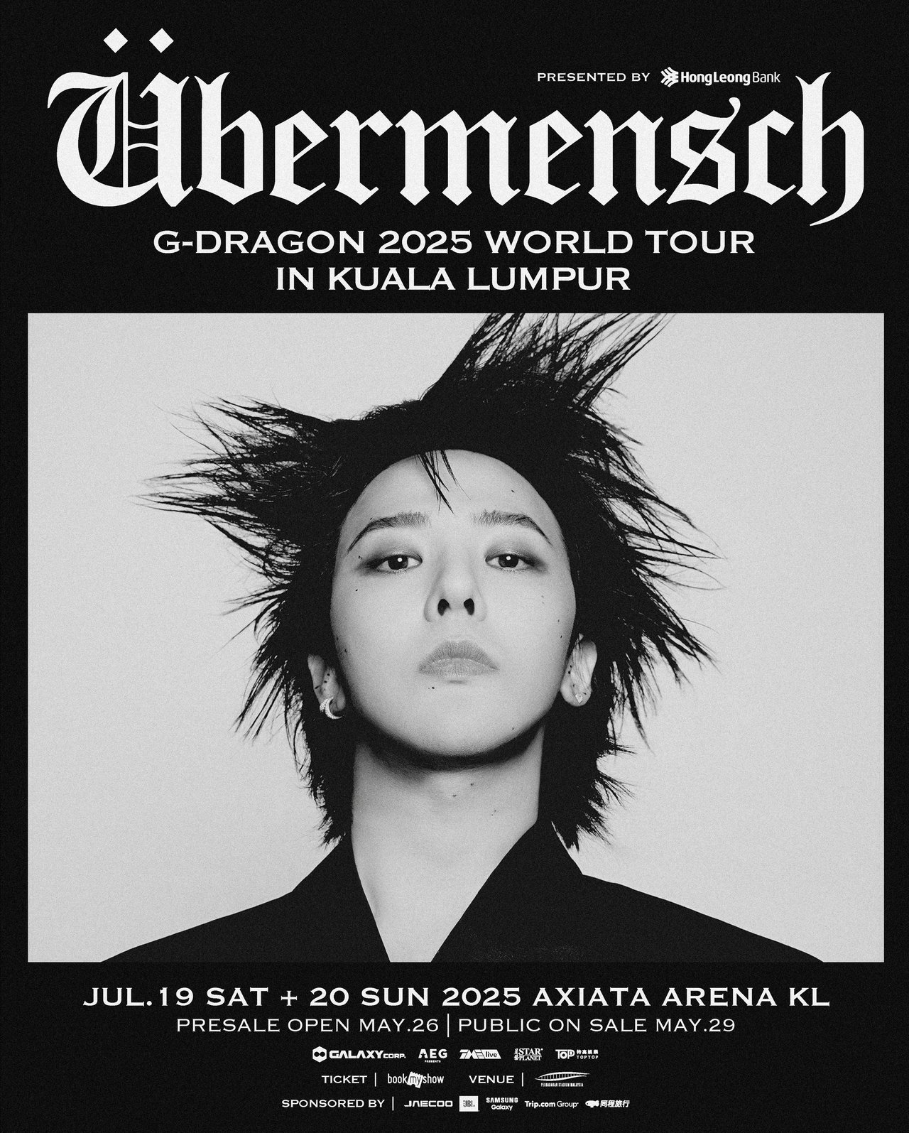 G-DRAGON 2025 WORLD TOUR ローブ G-DRAGON 2025 WORLD TOUR [Übermensch] IN KUALA LUMPUR, presented