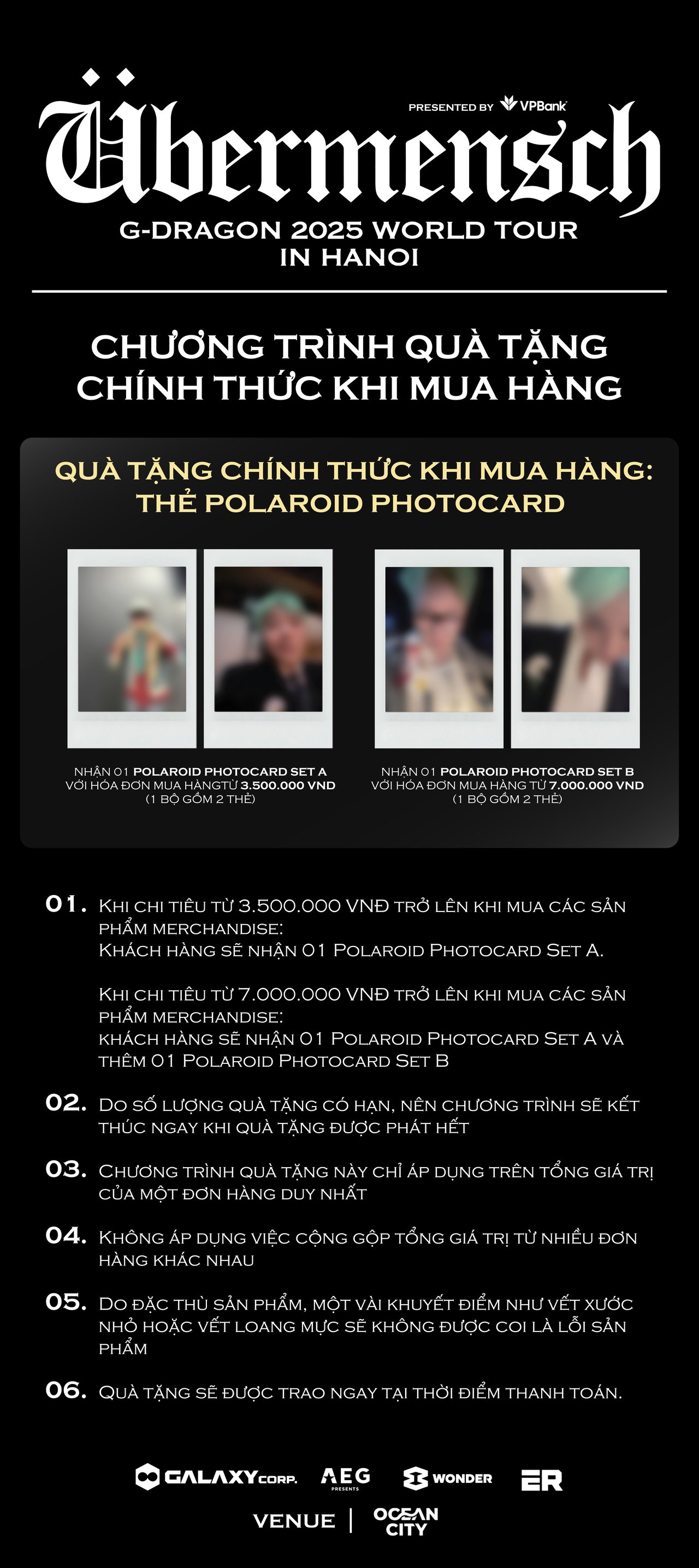 G-DRAGON 2025 WORLD TOUR [Übermensch] IN HANOI, presented by