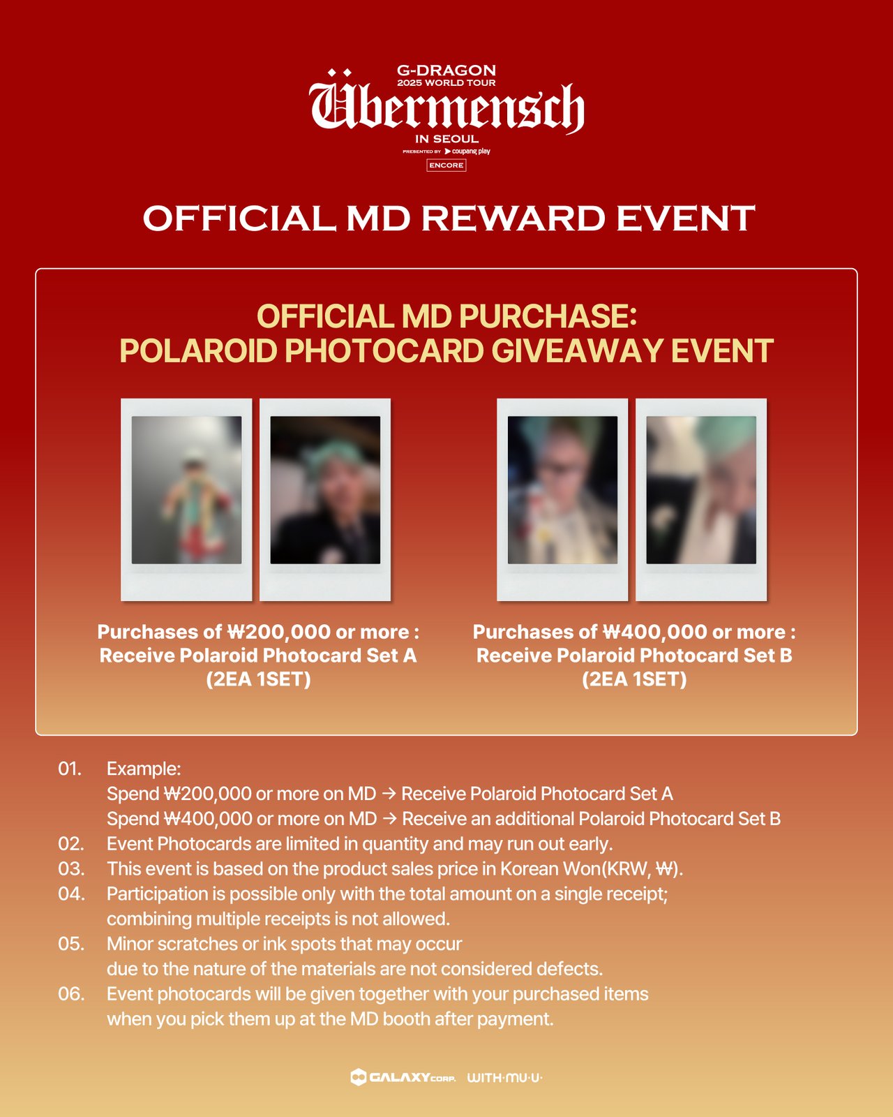 G-DRAGON 2025 WORLD TOUR [Übermensch] IN SEOUL : ENCORE, presented