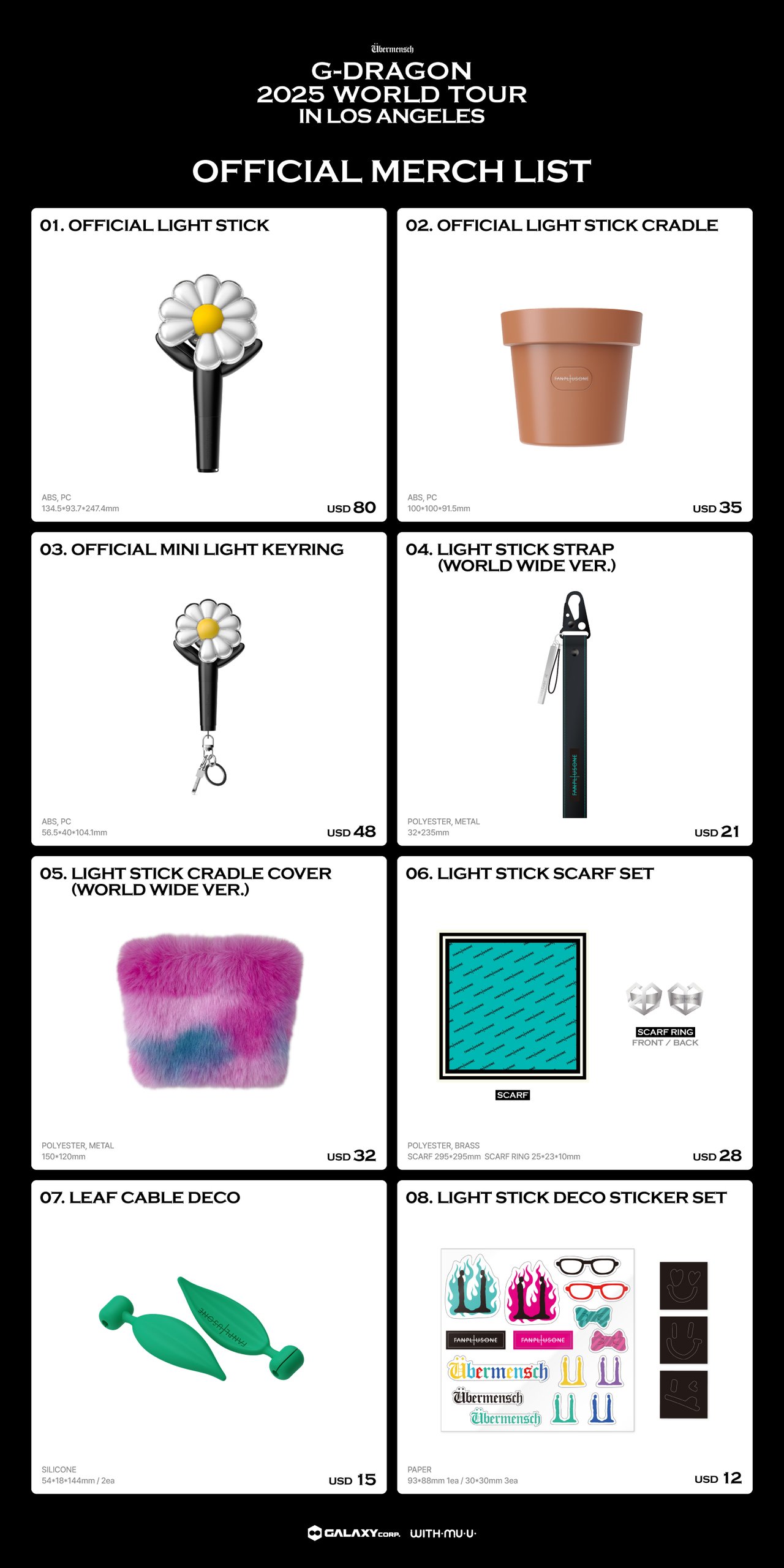 G-DRAGON 2025 WORLD TOUR [Übermensch] IN LOS ANGELES OFFICIAL MD