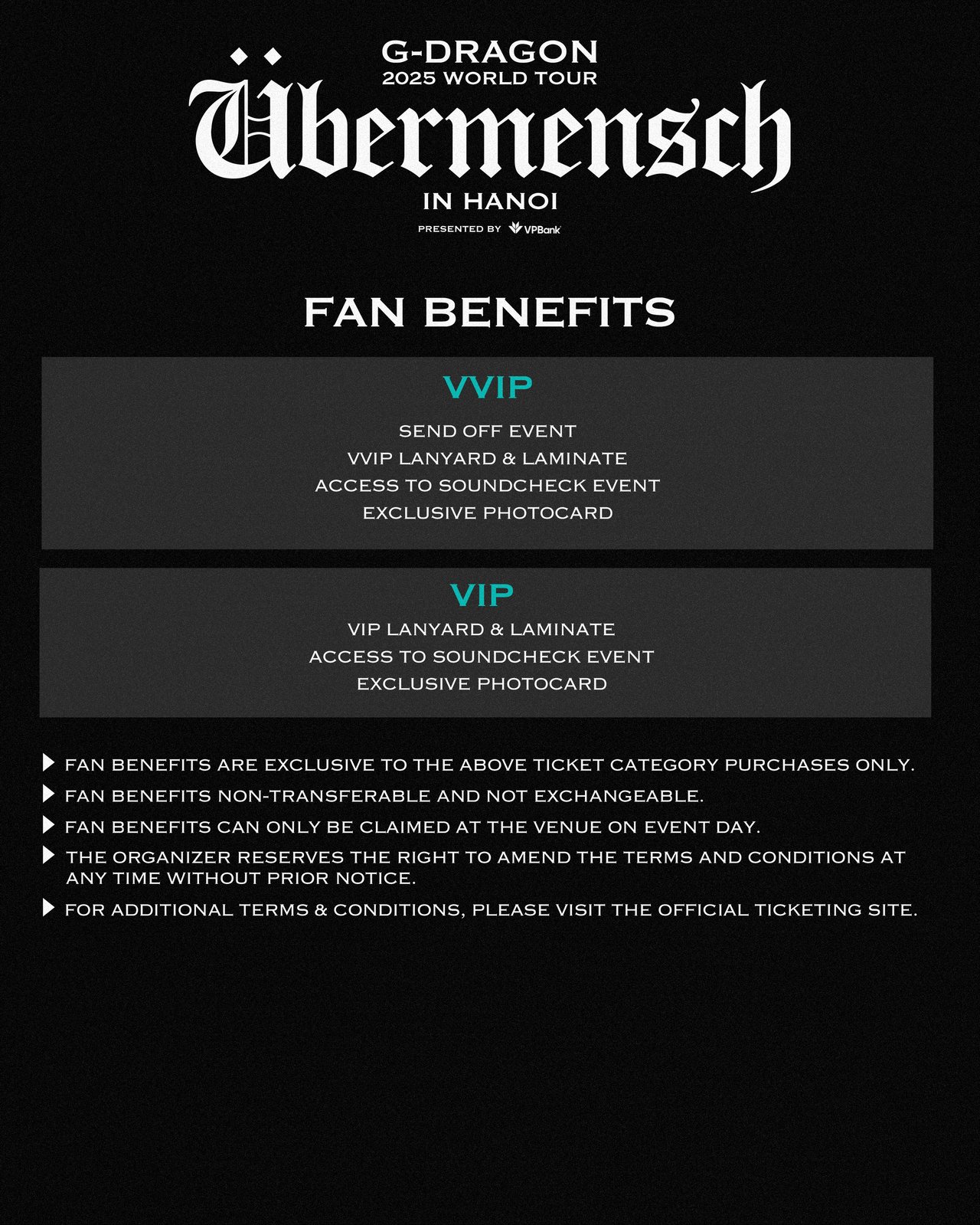 G-DRAGON OFFICIAL MEMBERSHIP PRESALE SURVEY FOR “G-DRAGON 2025