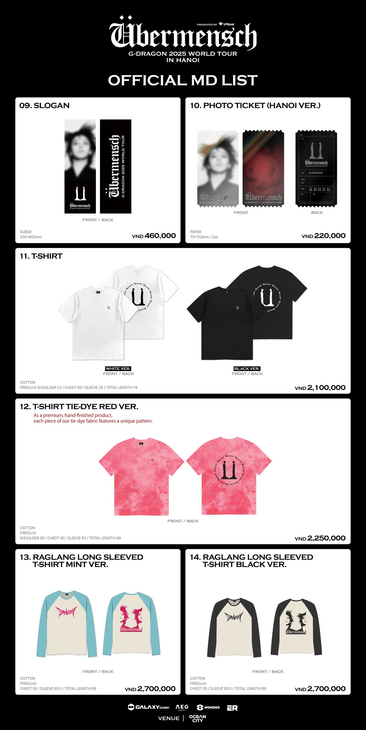 G-DRAGON 2025 WORLD TOUR [Übermensch] IN HANOI, presented by