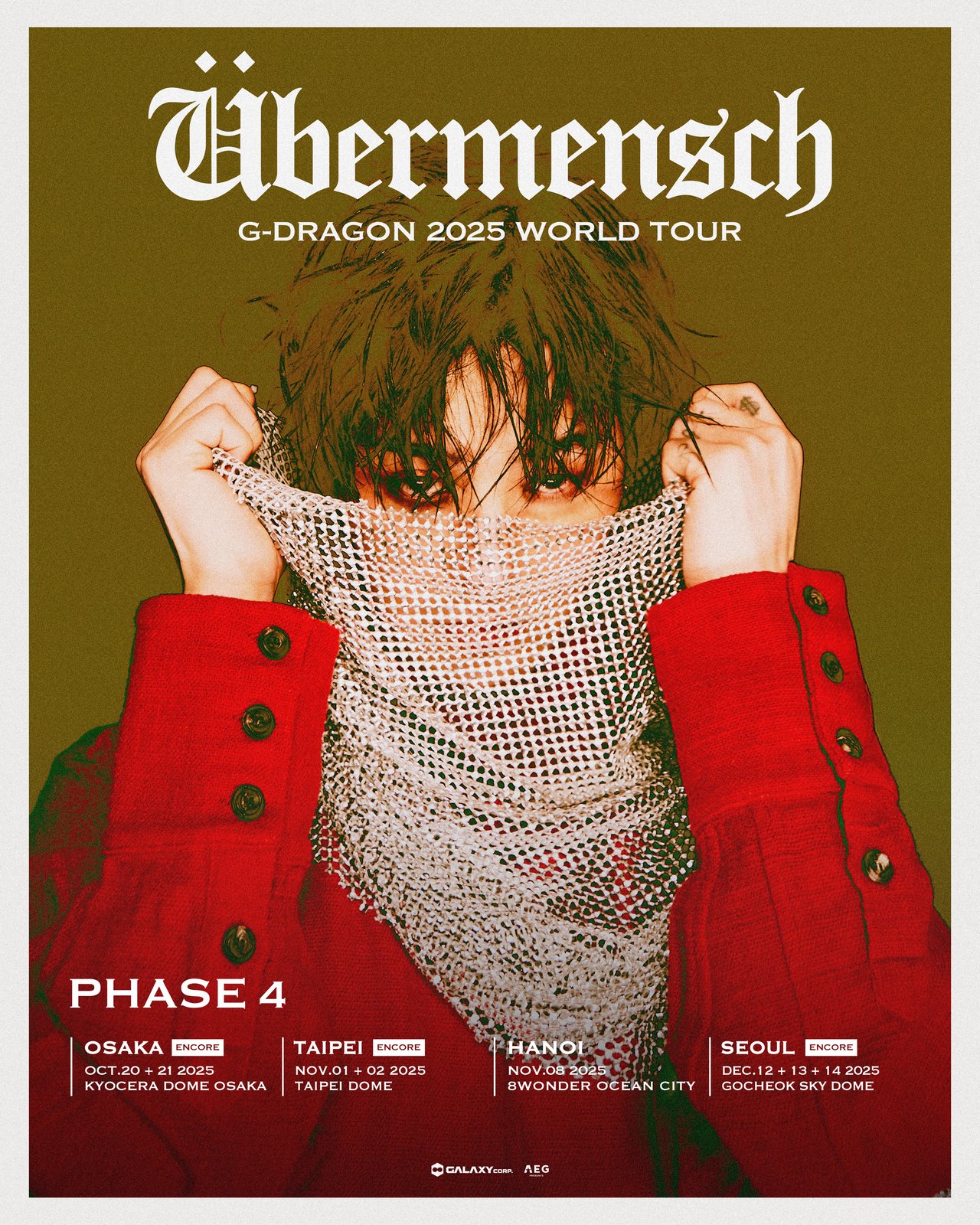 G-DRAGON 2025 WORLD TOUR [Übermensch] PHASE 4
