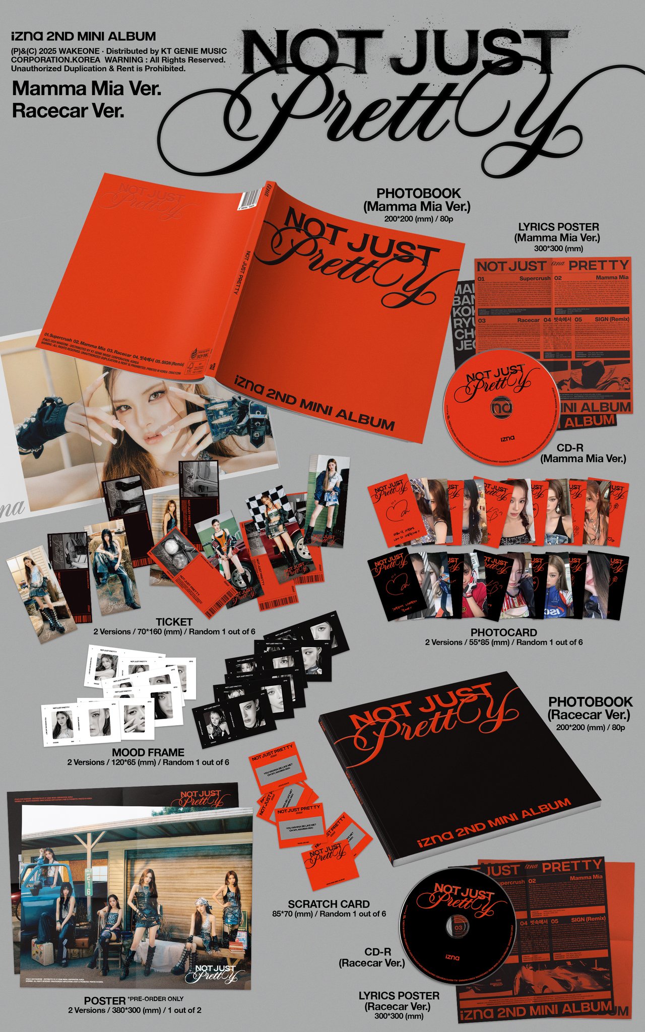 PRE-ORDER/SIGNED CD] izna [Not Just Pretty] PHOTOBOOK Ver