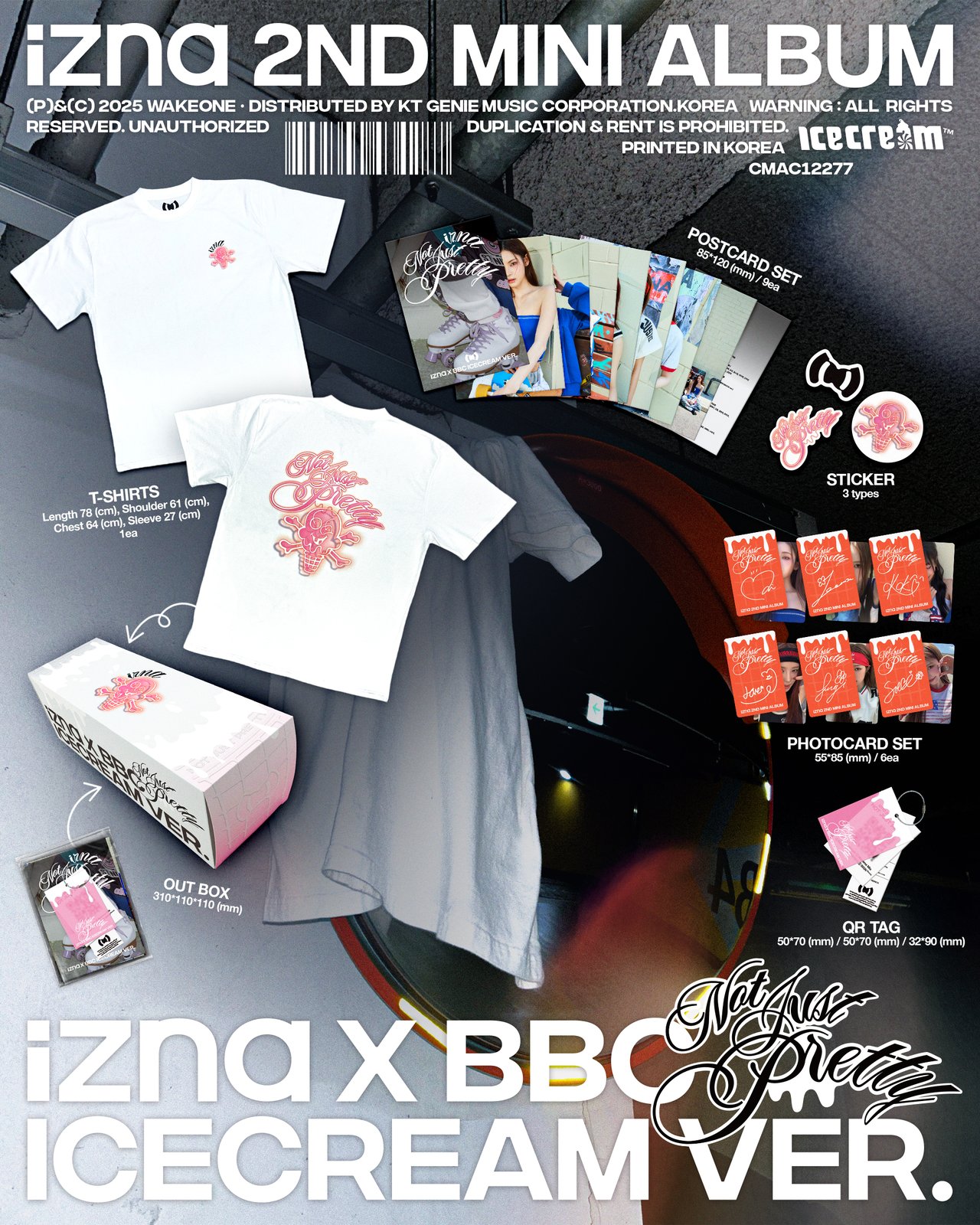izna 2nd Mini Album 'Not Just Pretty' izna X BBC ICECREAM Ver