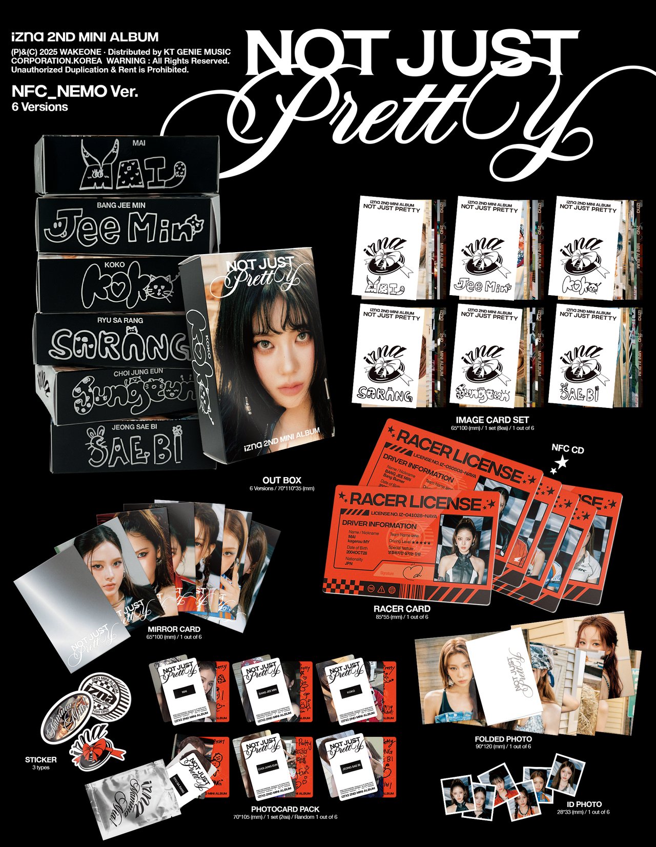 izna 2nd Mini Album 'Not Just Pretty' NFC_Nemo Ver. 예약 판매 안내