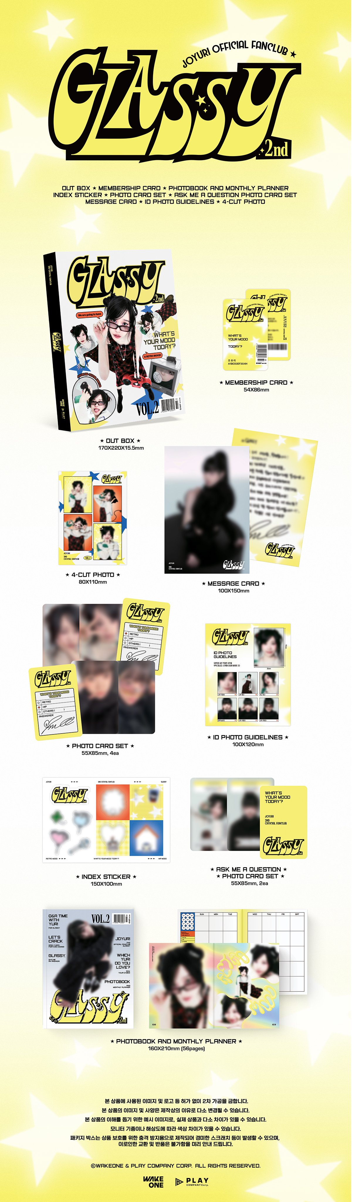 JO YURI 2ND OFFICIAL FANCLUB 'GLASSY' FANCLUB KIT Sales Notice