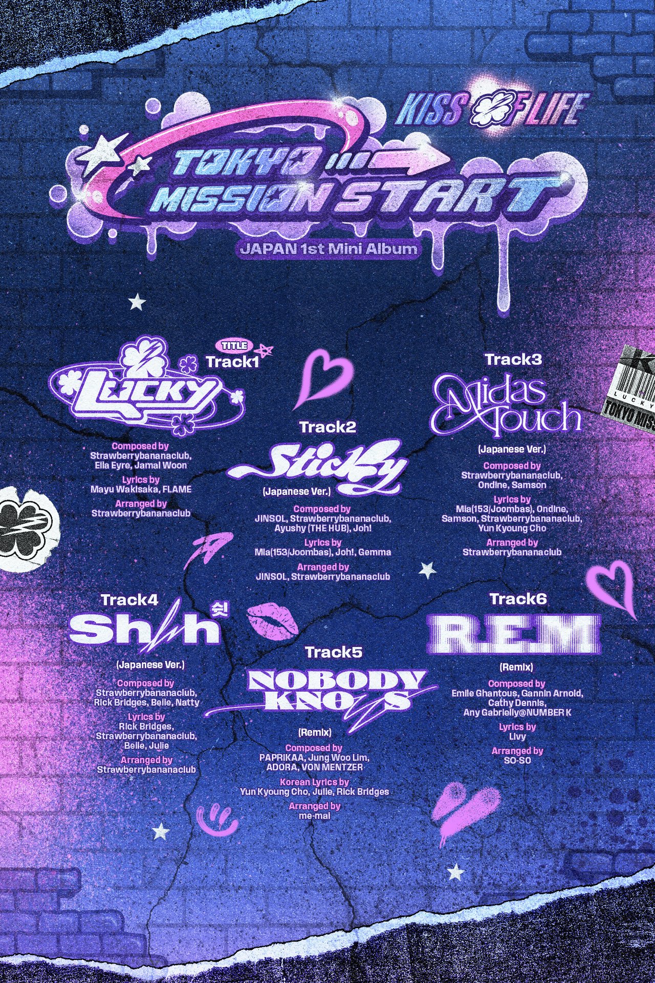 TOKYO MISSION START] Tracklist