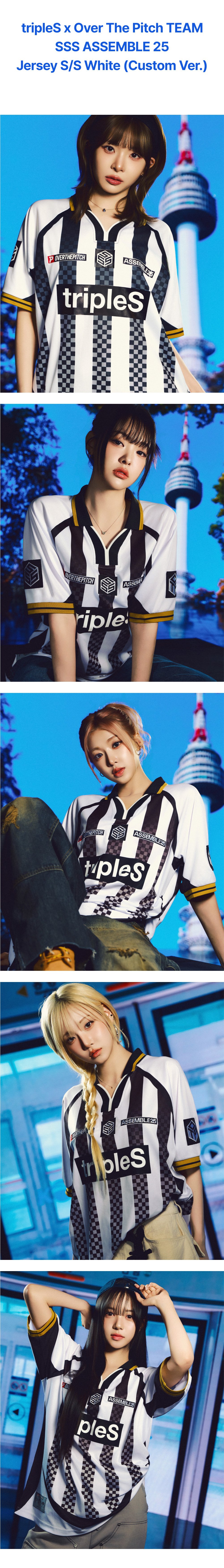 tripleS x Over The Pitch TEAM SSS ASSEMBLE 25 Jersey S/S White