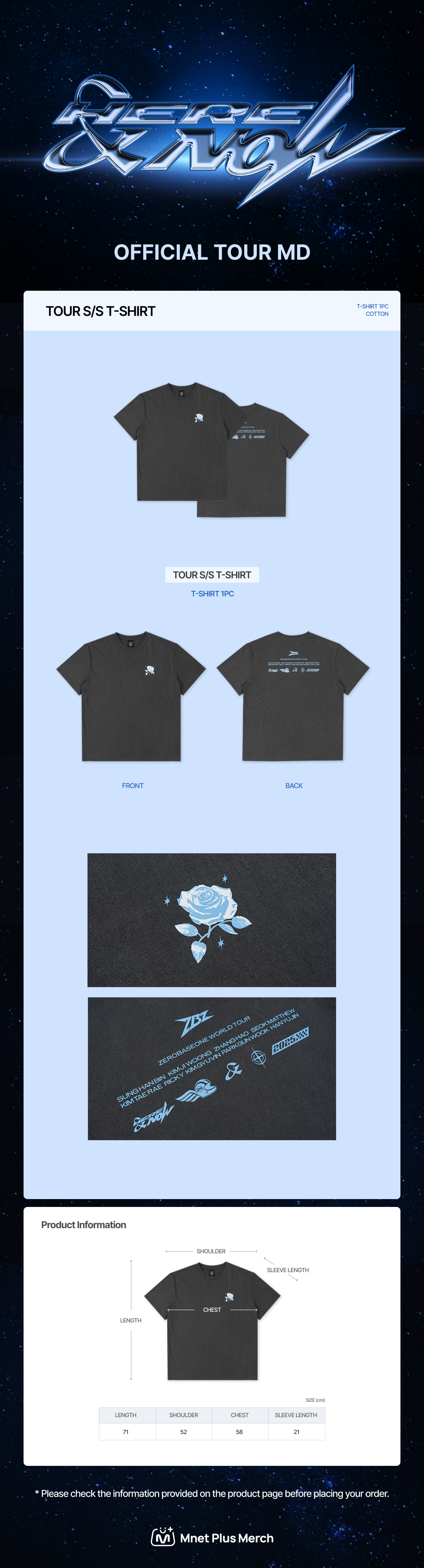 OFFLINE PICKUP] ZB1_[HERE&NOW] TOUR S/S T-SHIRT