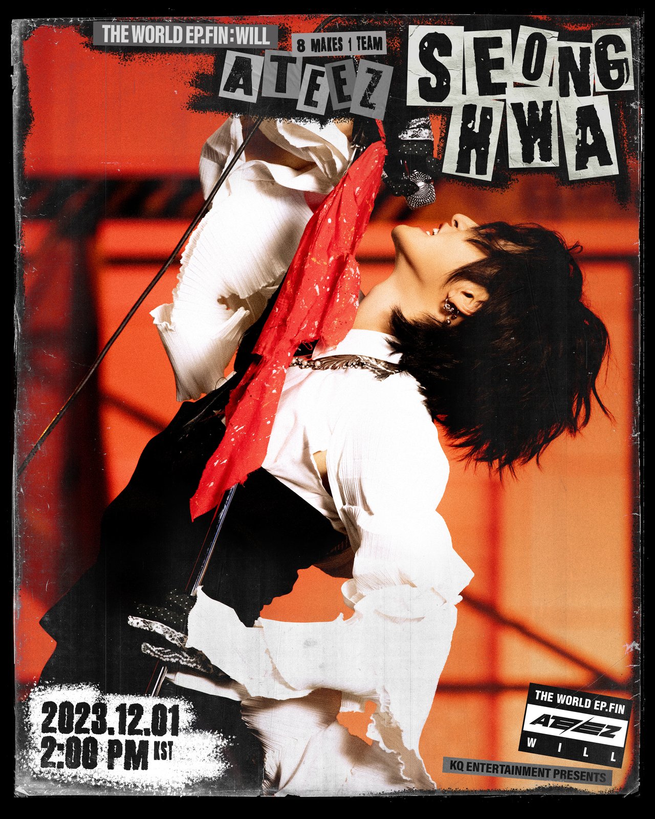 ATEEZ - ATEEZ 特典 シリアル crazy form will ATEEZ [official] Crazy Form Photocard World Ep:fin Will
