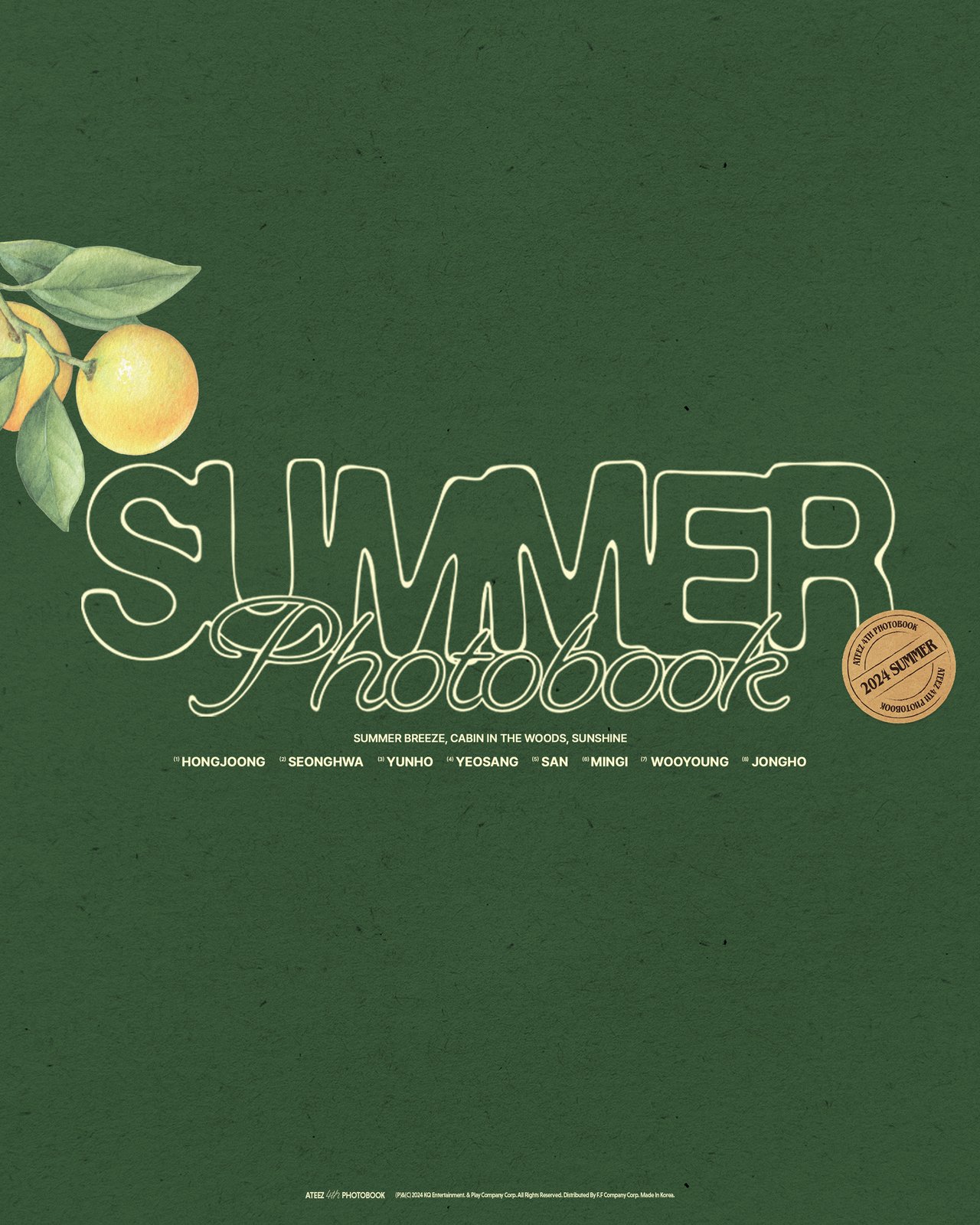 ATEEZ(에이티즈) 2024 SUMMER PHOTOBOOK 예약 판매 안내