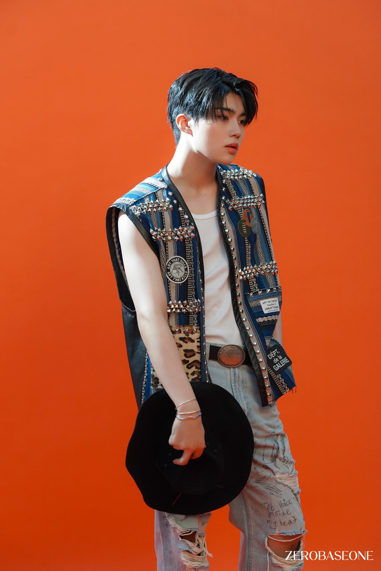 ZEROBASEONE PARK GUN WOOK ESQUIRE Korea Magazine Behind Photo