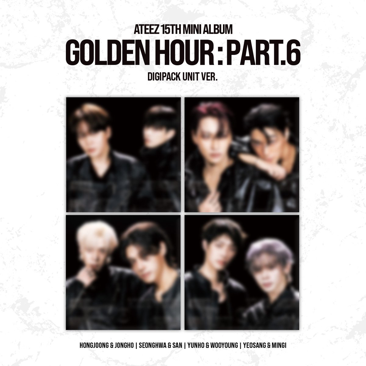 ATEEZ GH5 DIGIPACK UNIT 4枚set コンプ 新品未開封品 GOLDEN HOUR : Part.6] DIGIPACK UNIT VER. [4-piece set]